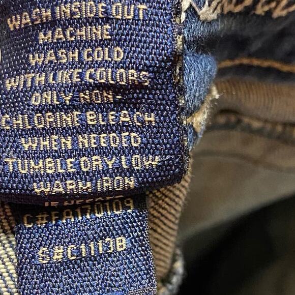 Wired Heart Boot Cut Mid Rise Denim Blue Jeans Size 29 - Picture 8 of 9